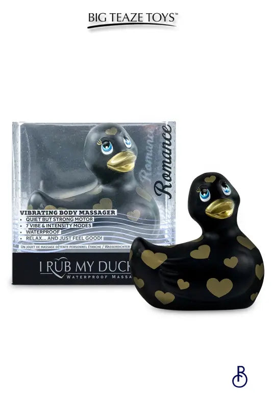 Mini Canard Vibrant Noir et Or - Boudoir Nimois