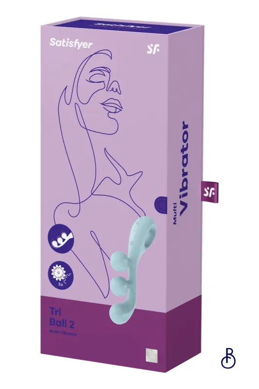 Multi-vibromasseur Tri Ball 2 bleu - Satisfyer - Boudoir