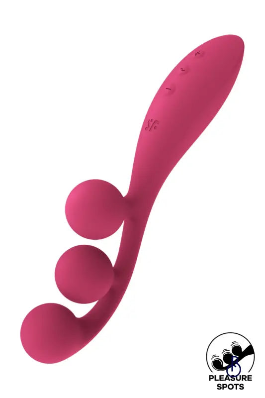 Multi-Vibromasseur Tri Ball Rouge - Boudoir Nimois