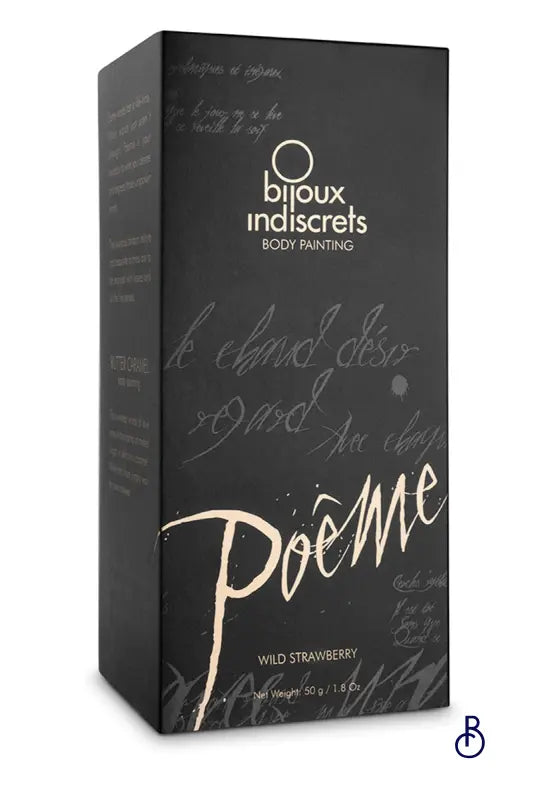 Peinture de corps Poême fraise - Boudoir Nimois