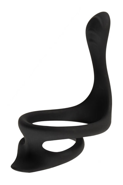 Cock & Ball Ring aus Flüssigsilikon mit Perineum-Spreizer