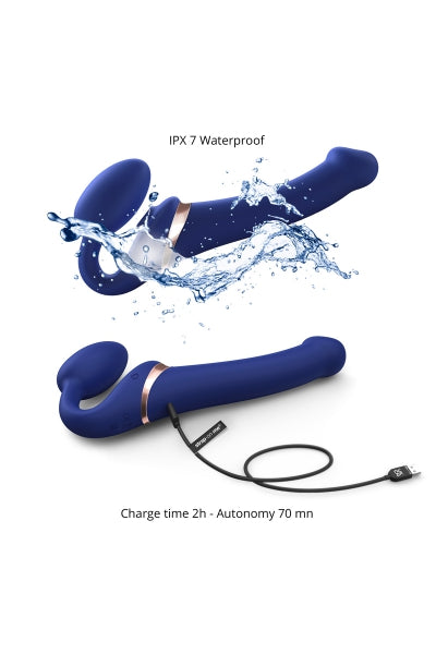 Gode ceinture Multi Orgasm bleu nuit M