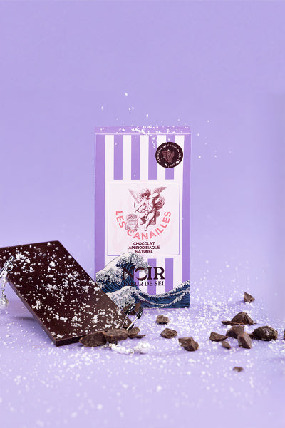 Chocolat Aphrodisiaque Noir Fleur de Sel - Tablette 100g