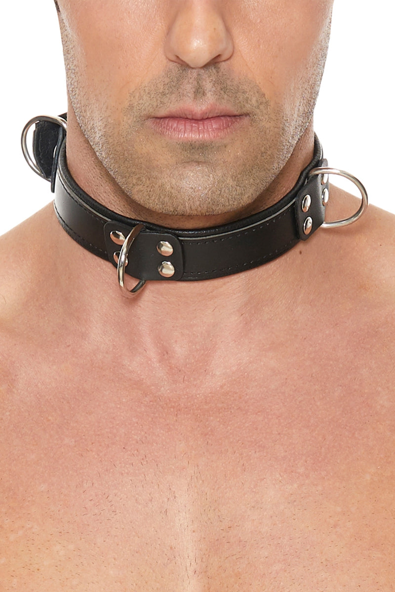 Collier BDSM Deluxe noir