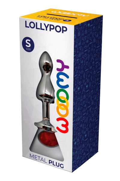 Plug anal bijou Lollypop rouge S – Wooomy