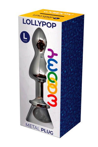 Plug anal bijou Lollypop transparent L – Wooomy