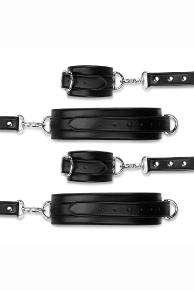 BDSM-Set: Handschellen und Hogtie-Kreuz
