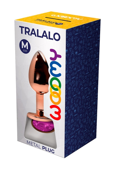 Plug anal bijou Tralalo rose M – Wooomy
