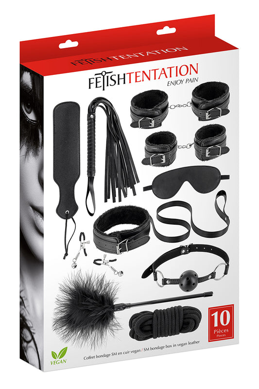 Kit BDSM Noir 10 Pièces