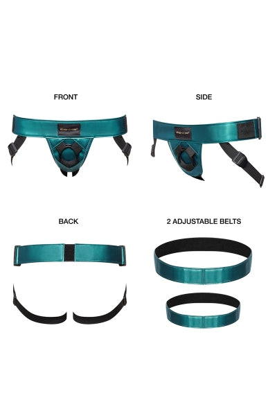 Harnais gode ceinture Curious vert Strap-On-Me