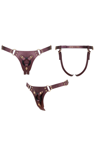 Harnais gode ceinture Generous aubergine