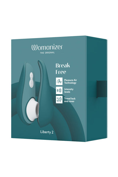 Stimulateur clitoridien Womanizer Liberty 2 bleu pétrole