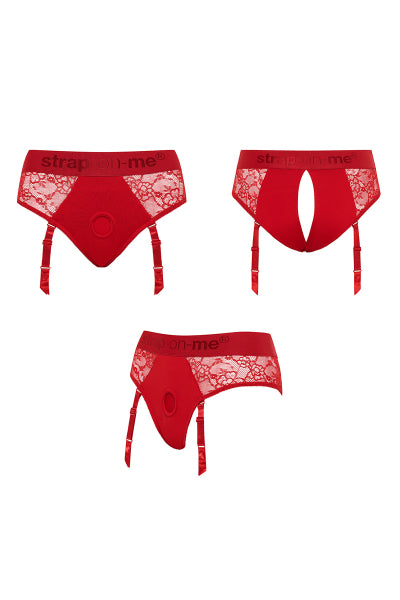 Harnais gode ceinture Diva rouge S