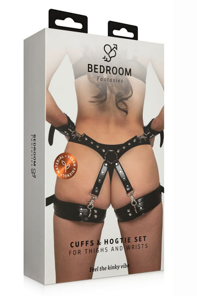 BDSM-Set: Handschellen und Hogtie-Kreuz