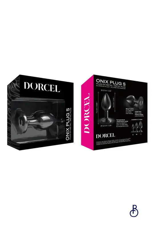 Plug anal en métal Onix Plug L - Dorcel - Boudoir Nimois