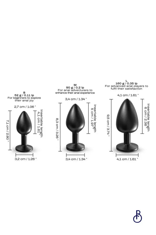 Plug anal en métal Onix Plug L - Dorcel - Boudoir Nimois