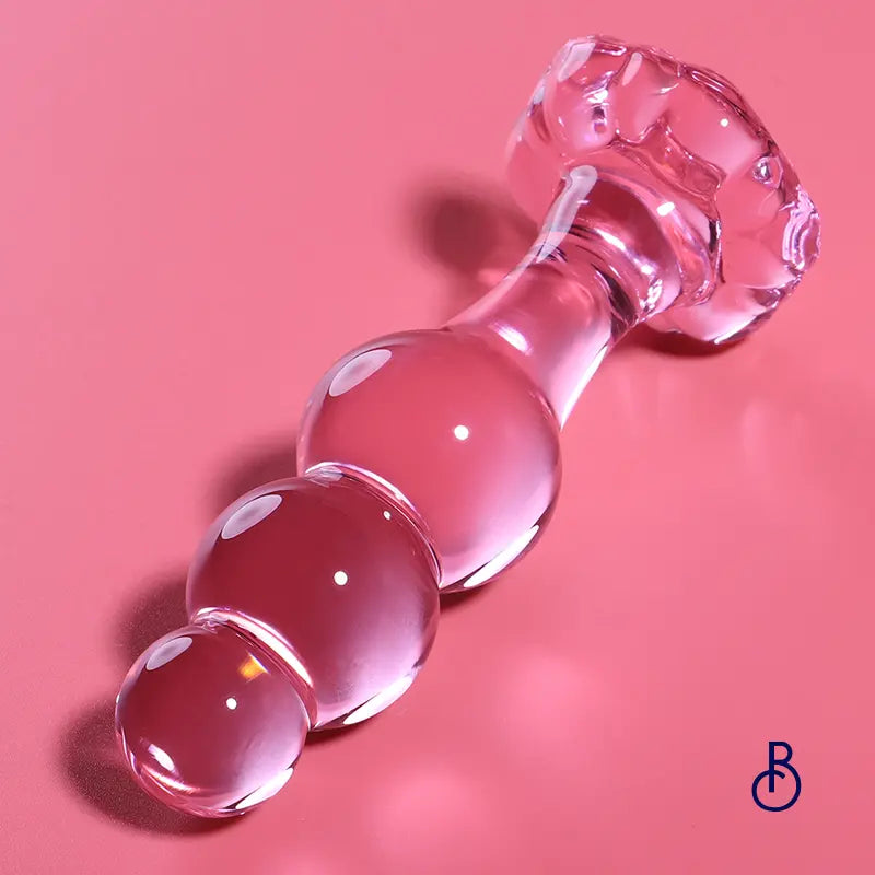 Plug Anal en Verre Rose Modèle 1 - Boudoir Nimois