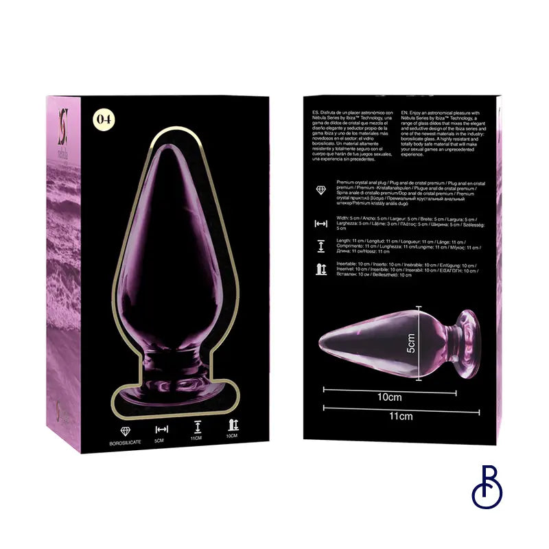 Plug Anal en Verre Rose Modèle 4 - Boudoir Nimois