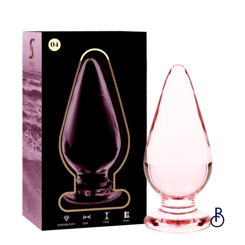 Plug Anal en Verre Rose Modèle 4 - Boudoir Nimois