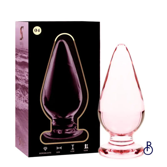 Plug Anal en Verre Rose Modèle 4 - Boudoir Nimois