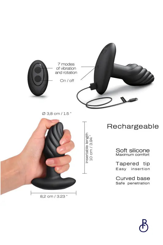 Plug anal rotatif Spin Plug - Dorcel - Boudoir Nimois