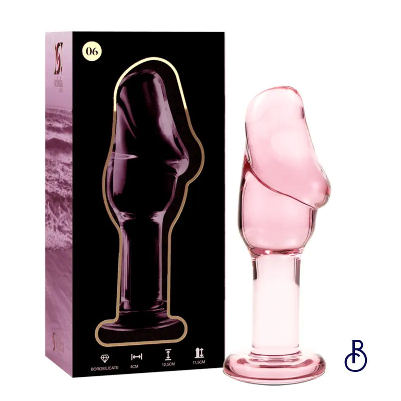 Plug Anal Verre Rose Modèle 6 - Boudoir Nimois