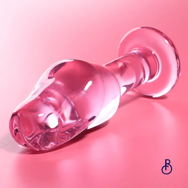 Plug Anal Verre Rose Modèle 6 - Boudoir Nimois