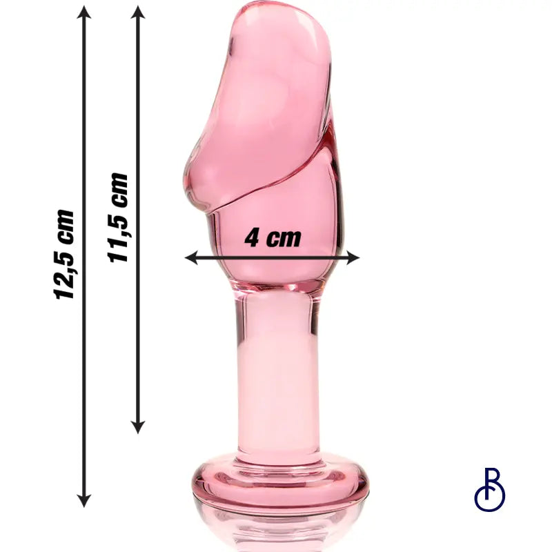 Plug Anal Verre Rose Modèle 6 - Boudoir Nimois