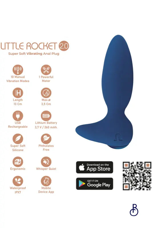 Plug Anal vibrant Little Rocket II - Boudoir Nimois