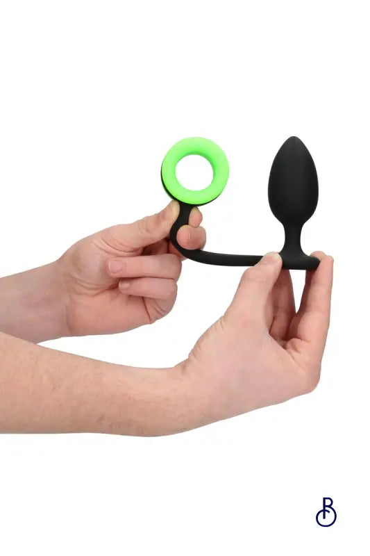 Plug avec cockring phosphorescent - Ouch - Boudoir Nimois