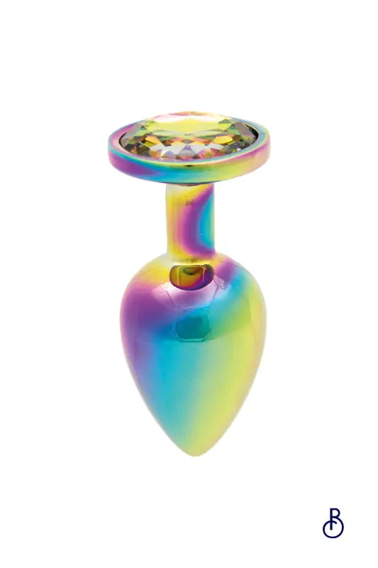 Plug bijou arc-en-ciel M - Litolu - Boudoir Nimois
