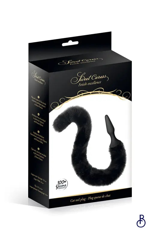 Plug noir queue de chat - Sweet Caress - Boudoir Nimois