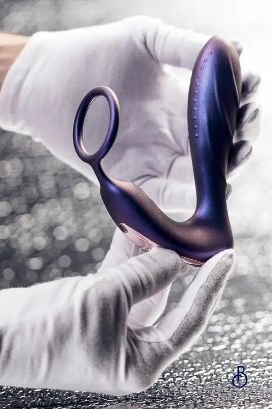 Plug vibrant et cockring Black Hole - Hueman - Boudoir