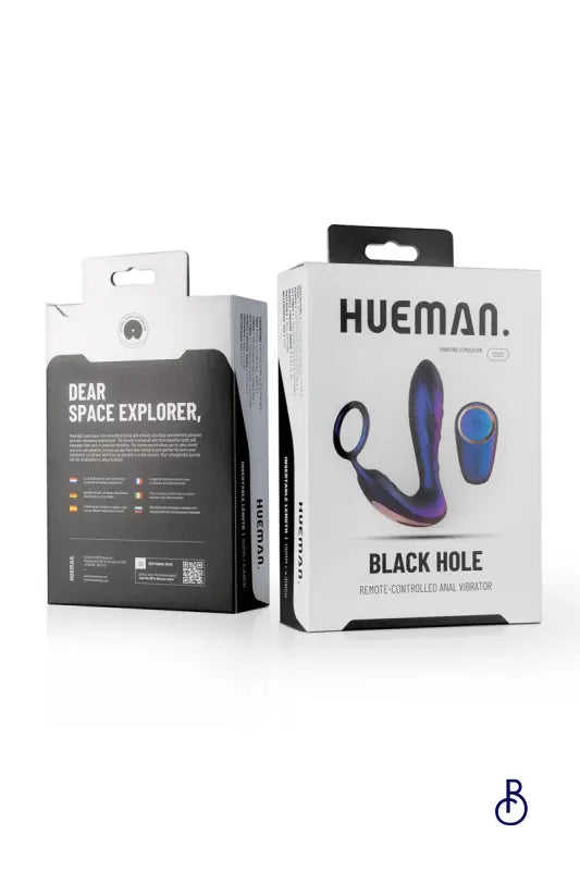 Plug vibrant et cockring Black Hole - Hueman - Boudoir