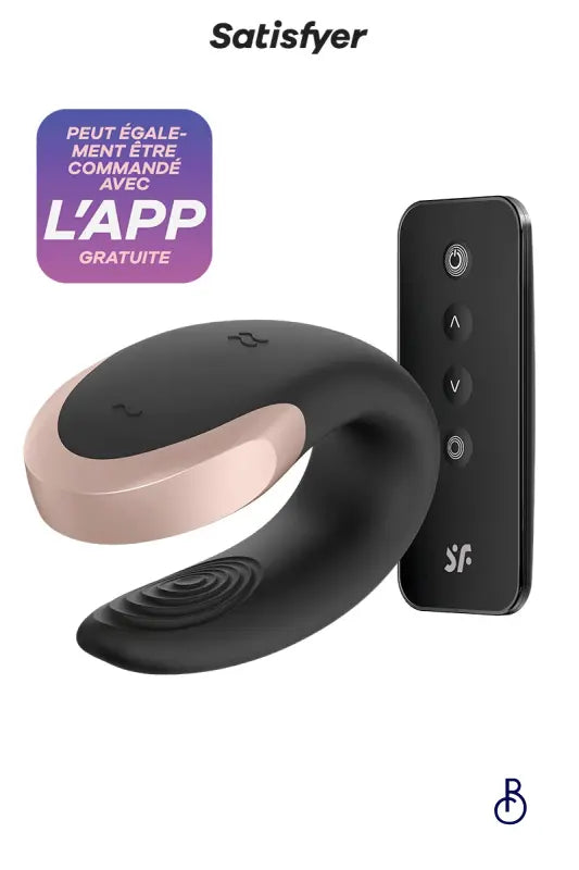 Stimulateur Double Love noir - Satisfyer - Boudoir Nimois