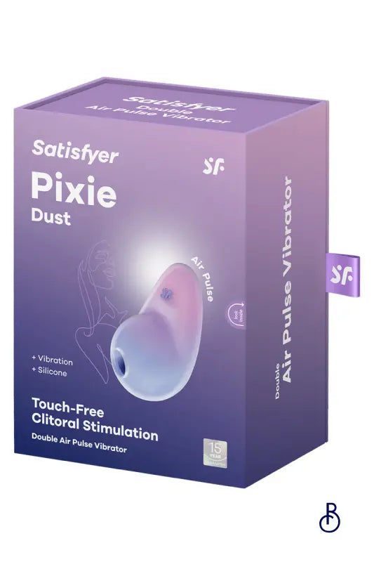 Stimulateur Pixie Dust air pulsé et vibrations - rose