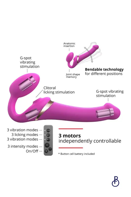Strap-on-me Multi Orgasm Fuchsia L - Boudoir Nimois