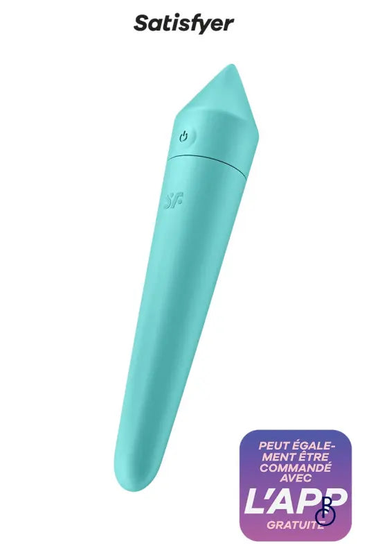 Ultra Vibromasseur Power Turquoise - Boudoir Nimois