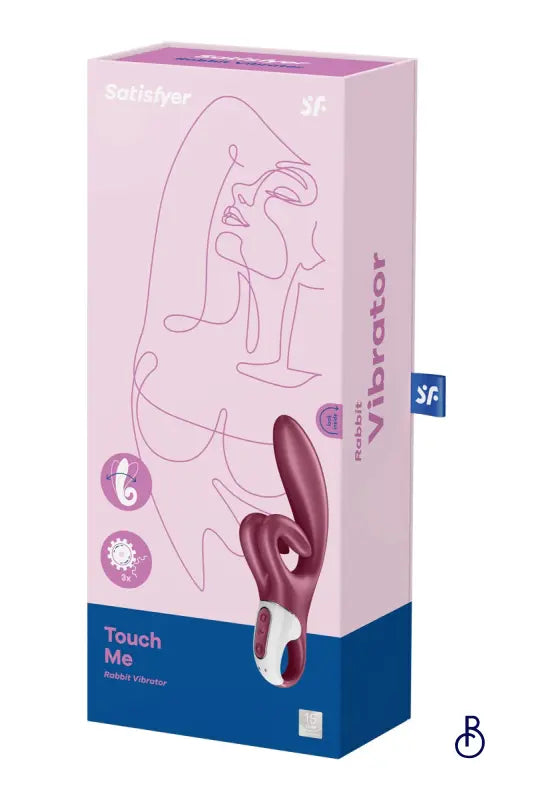 Vibromasseur Rabbit Touch Me Rouge - Boudoir Nimois